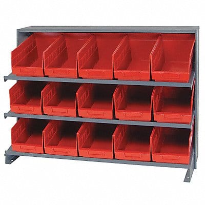 G7013 Bench Pick Rack 12x27x36in Red