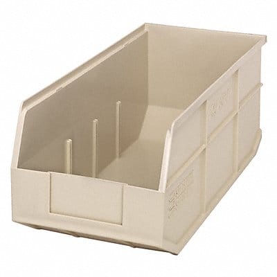 G7049 Shelf Bin Ivory Polypropylene 7 in