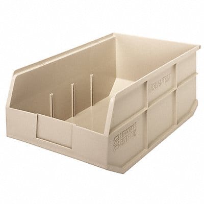 G7050 Shelf Bin Ivory Polypropylene 7 in