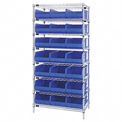 G7070 Bin Shlvng 12inx75inx36in Blue