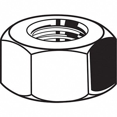 Hex Nut 1-1/2-6 Gr 18-8 SS Plain PK5