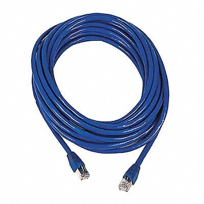 Patch Cord Cat 6A Booted Blue 30 ft.