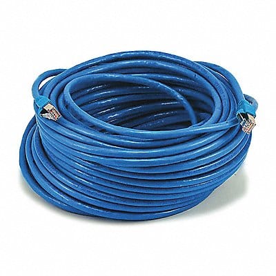 Patch Cord Cat 6A Booted Blue 100 ft.