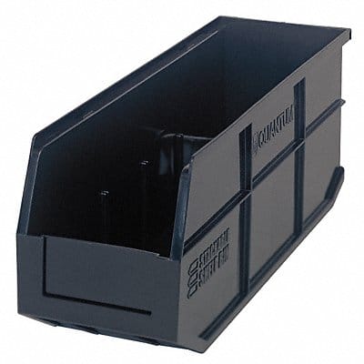 G7048 Shelf Bin Black Polypropylene 7 in