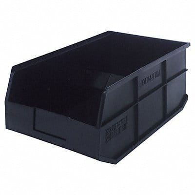 G7050 Shelf Bin Black Polypropylene 7 in