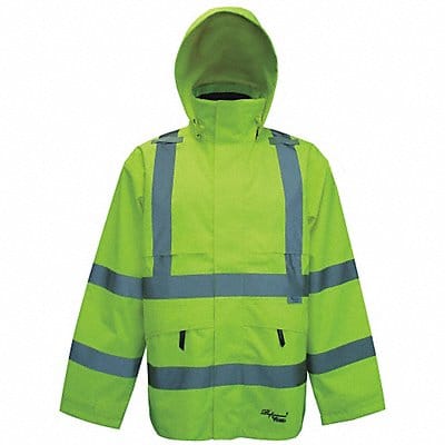 G5391 Rain Jacket Class 3 Type R Ylw/Grn M