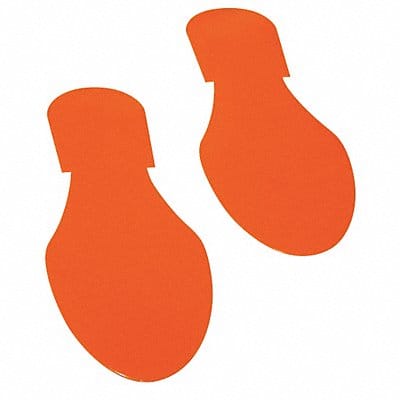 K3735 Floor Tape Orange 3.5x9.5in Foot PK50