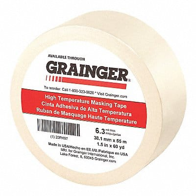 Masking Tape 1 1/2 W 60 yd L Tan