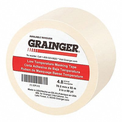 Masking Tape 3 W 60 yd L Tan