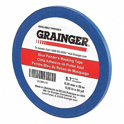 Painters Masking Tape 1/4 W 60yd L Blue