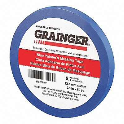 Painters Masking Tape 1/2 W 60yd L Blue