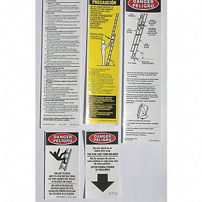 FG Extension Ladder and Safety Labels