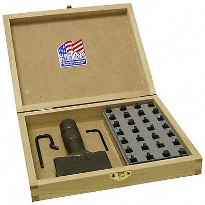 Hand Stamp Kit Steel 1/8 A-Z and 0-9