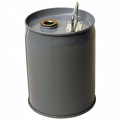 Pail Steel Gray Closed Head