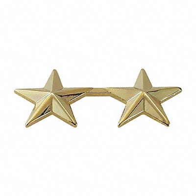 Metal RnkInsignia Two 5/8 Stars Gold PR