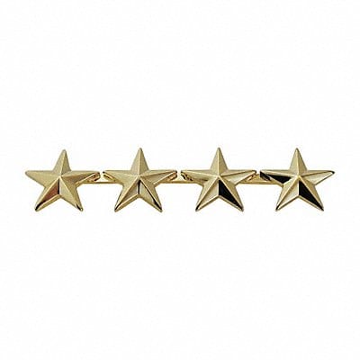 Metal RnkInsignia Four 5/8 Stars Gold PR