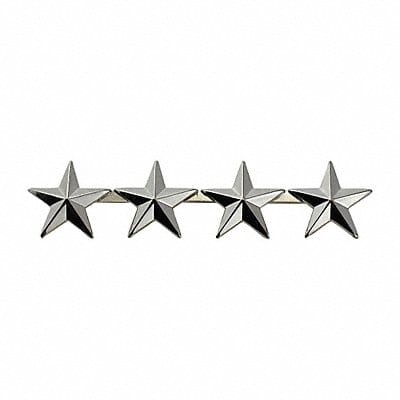 Metal RnkInsignia Four 5/8 Stars Nckl PR