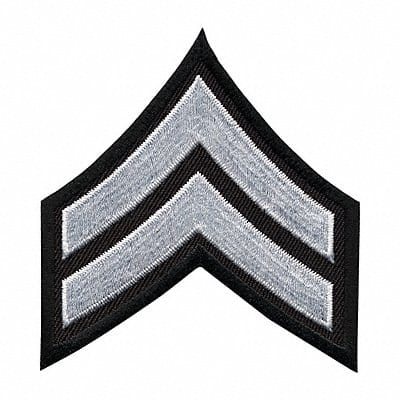 Embroidered Patch CPL White on Black PR