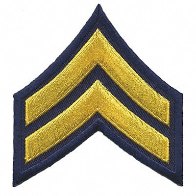 Embrdrd Patch CPL Med Gold/Navy Blue PR