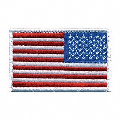 Embroidered Patch U.S. Flag White