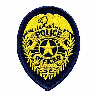 Embrdrd Patch Police Off Gold/Drk Navy