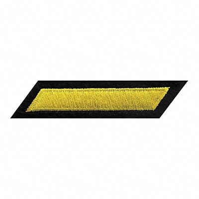 Embrdrd Patch Hashmark Md Gold/Black Flt