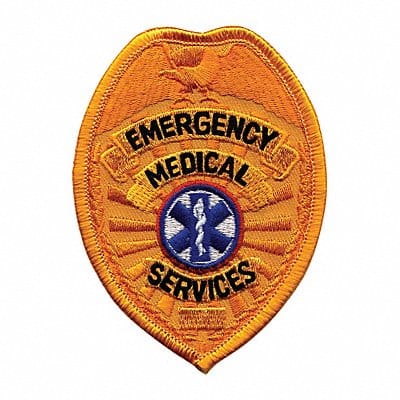 Embrdrd Patch Emergency Medical Srv Gold