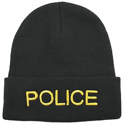 Police Watch Cap Beanie Black Universal