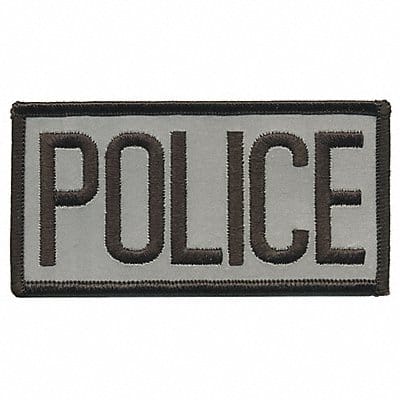 Embrdrd Patch Police Blck on Ref Grey