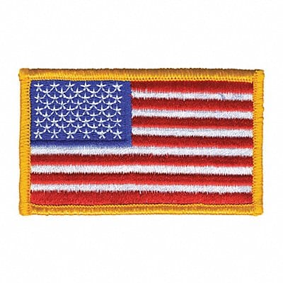 Embroidered Patch U.S. Flag Dark Gold