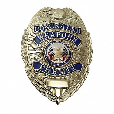 Metal Badge Concealed Weapons Permit