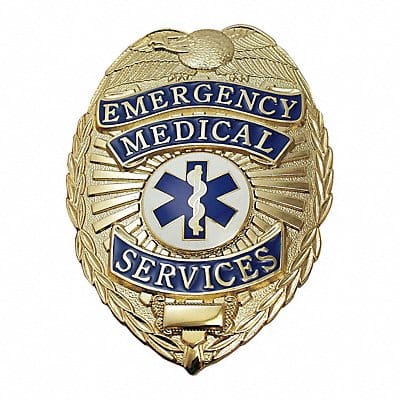 Metal Badge Emergency Medical Gold