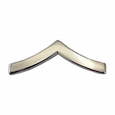 Metal Rank Insignia PVT. Chevron Nckl PR