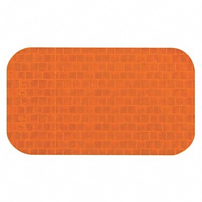 Floor Tape Orange 2x3.5in Rectangle PK50