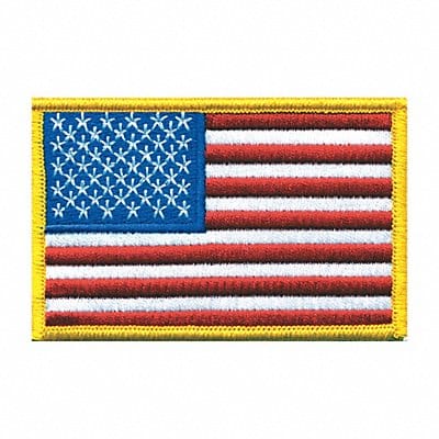 Embroidered Patch U.S. Flag Medium Gold