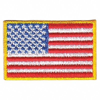 Embroidered Patch U.S. Flag Medium Gold