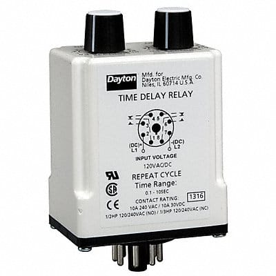 H7817 SinFunTimeDelayRelay 24VAC/DC 8Pins