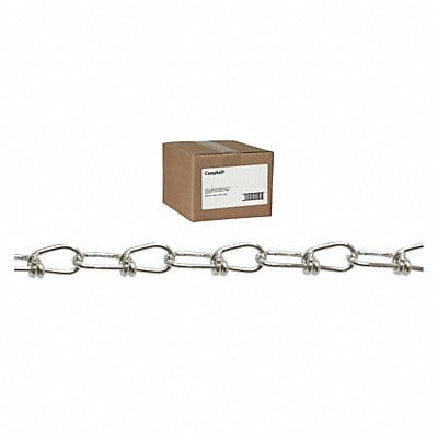 No2 Inco Double Loop Chain Zinc 100Ft Ct