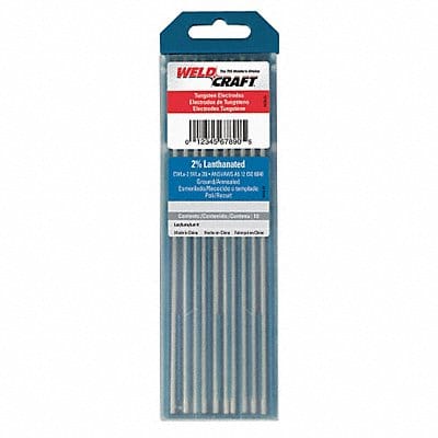 WELDCRAFT Blue Tungsten Electrode PK10