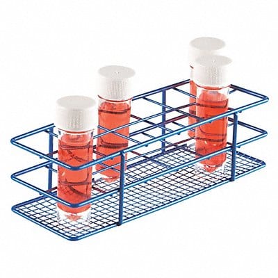 Test Tube Rack Epoxy-Coated Steel Blue