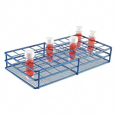 Test Tube Rack Epoxy-Coated Steel Blue