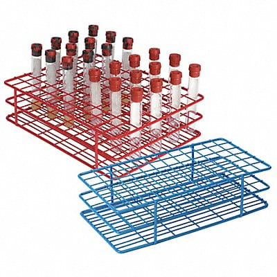 Test Tube Rack Epoxy-Coated Steel Blue