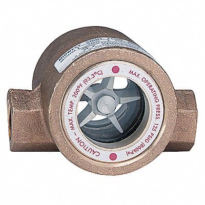 Double Sight Flow Indicator Bronze 3/4In