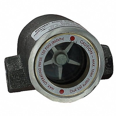 Double Sight Flow Indicator 316 SS 3/8In