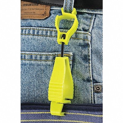 Glove Guard Clip High Vis Yellow Blank