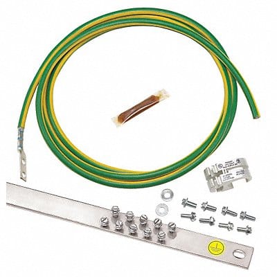 Strip System Copper Grounding Bar L 19in