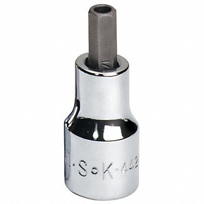 Socket Bit Steel 3/8 in TpSz 1/4 in