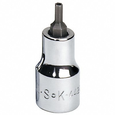 Socket Bit Steel 3/8 in TpSz 9/64 in