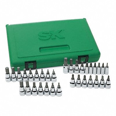 Socket Bit Set Steel DrSz 1/4 in