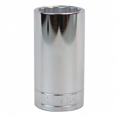 Socket Steel Chrome 1 1/4 in